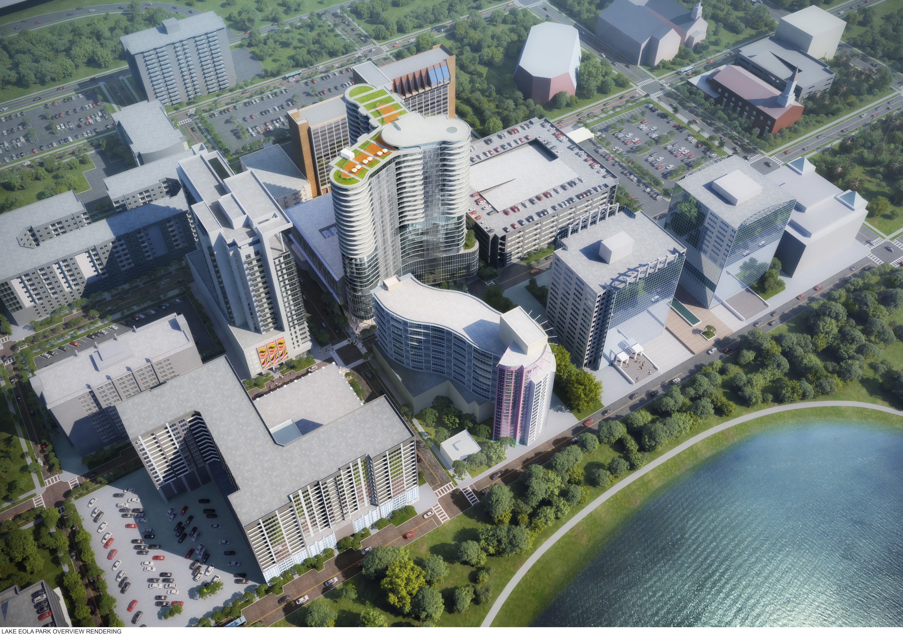 drawings - View Towrads Lake Eola